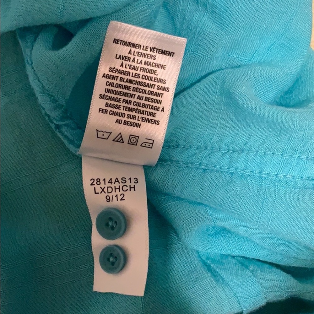 Aeropostale turquoise button down shirt - Picture 7 of 7